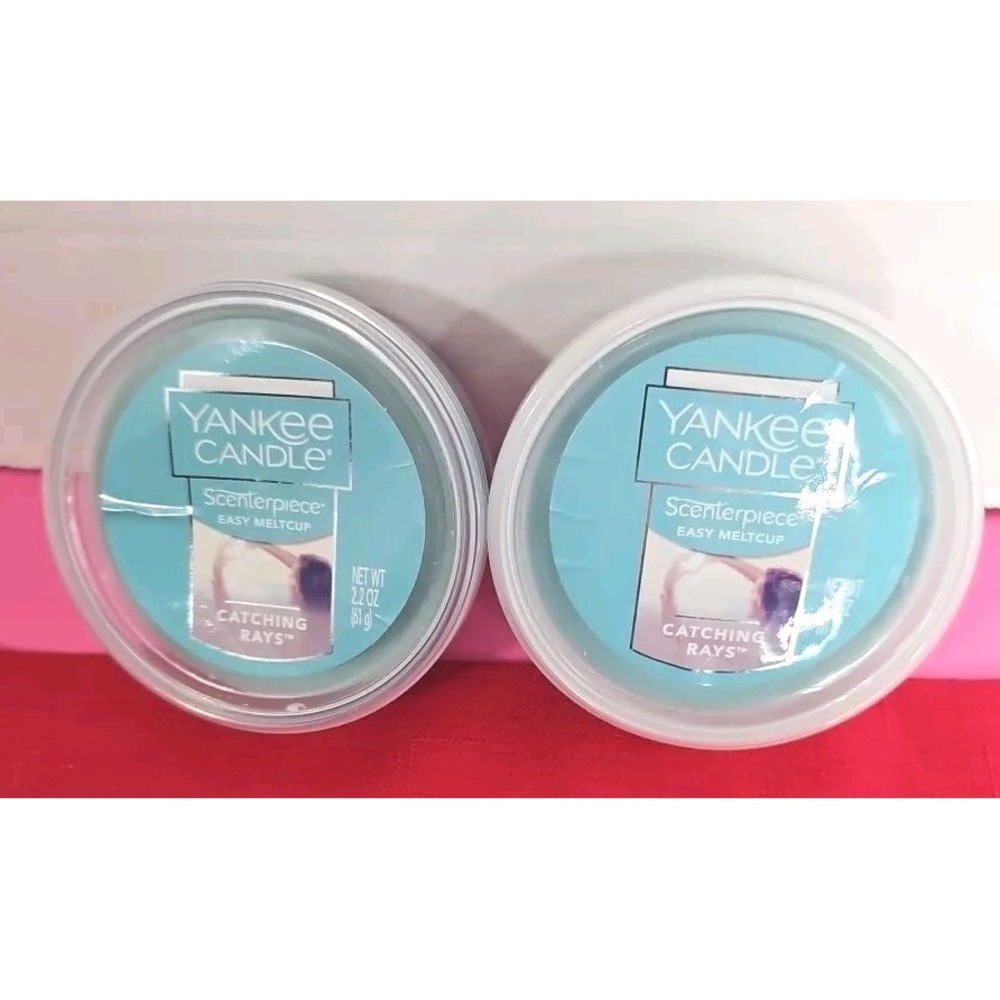 Yankee Candle Catching Rays Easy Meltcup 2.2oz Lot of 2 New